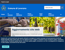 Tablet Screenshot of comune.leverano.le.it